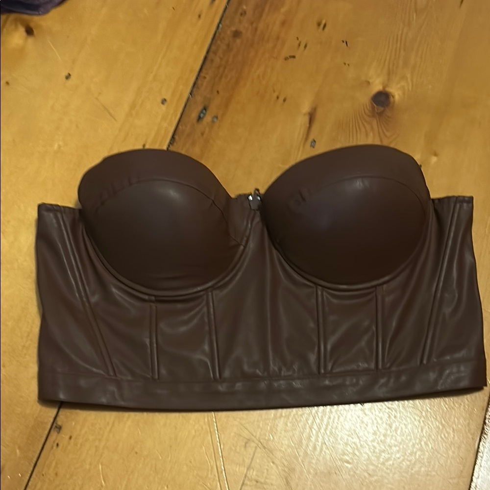 Rue21 Chocolate Strapless Top